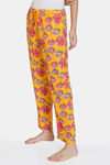 Zivame Blotched Bloom Woven Pyjama - Solar Power — thumbnail 2